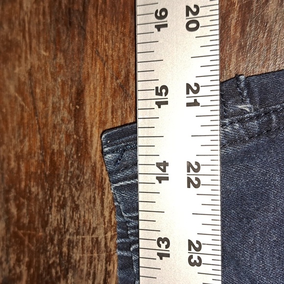 H & M Dark Skinny Jeans Elastic Waist Pull On Size Medium 7/8 - Picture 3 of 11